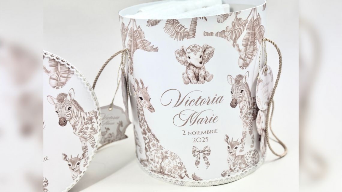 Trusou botez Dior Beige Nude Baby Safari tematică exotică și elegantă 28